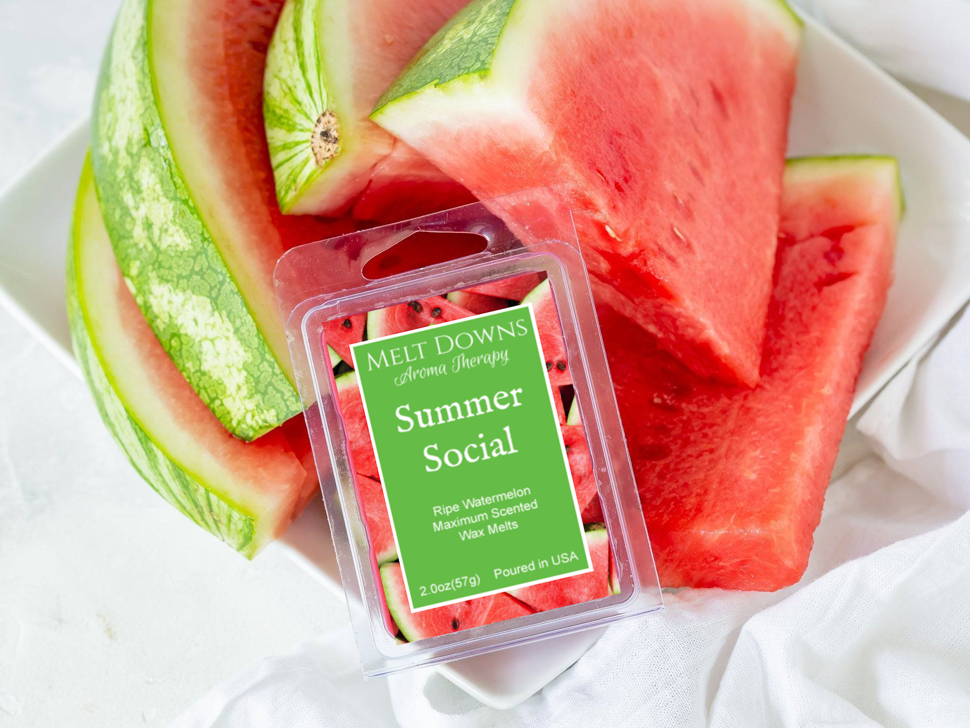 Summer Social - Maximum Scented Wax Melt - Ripe Watermelon