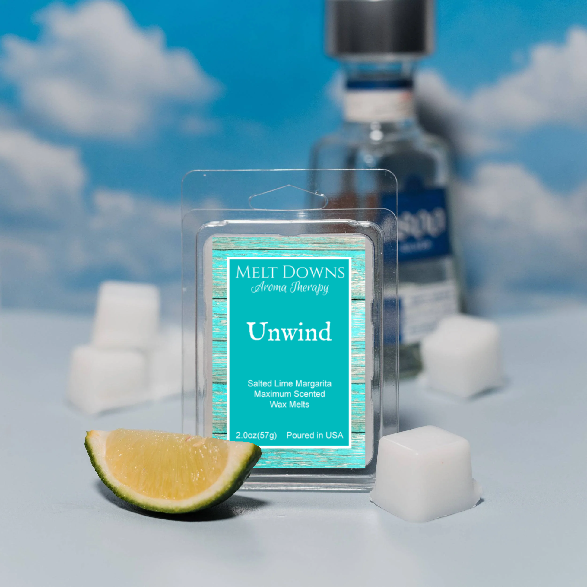 Unwind - Maximum Scented Wax Melt - Salted Lime Margarita