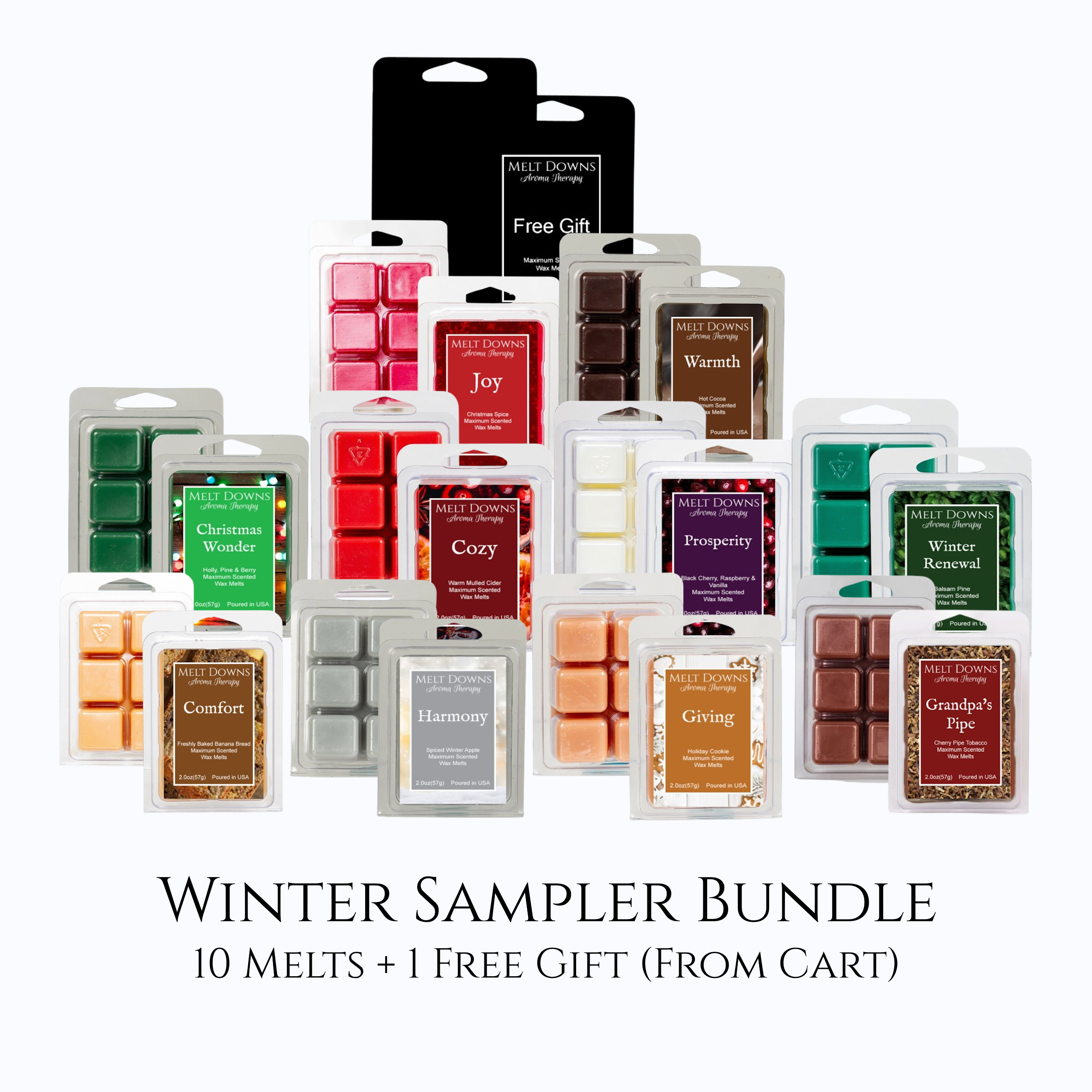 Winter Sampler Bundle - Maximum Scented Wax Melts – Melt Downs