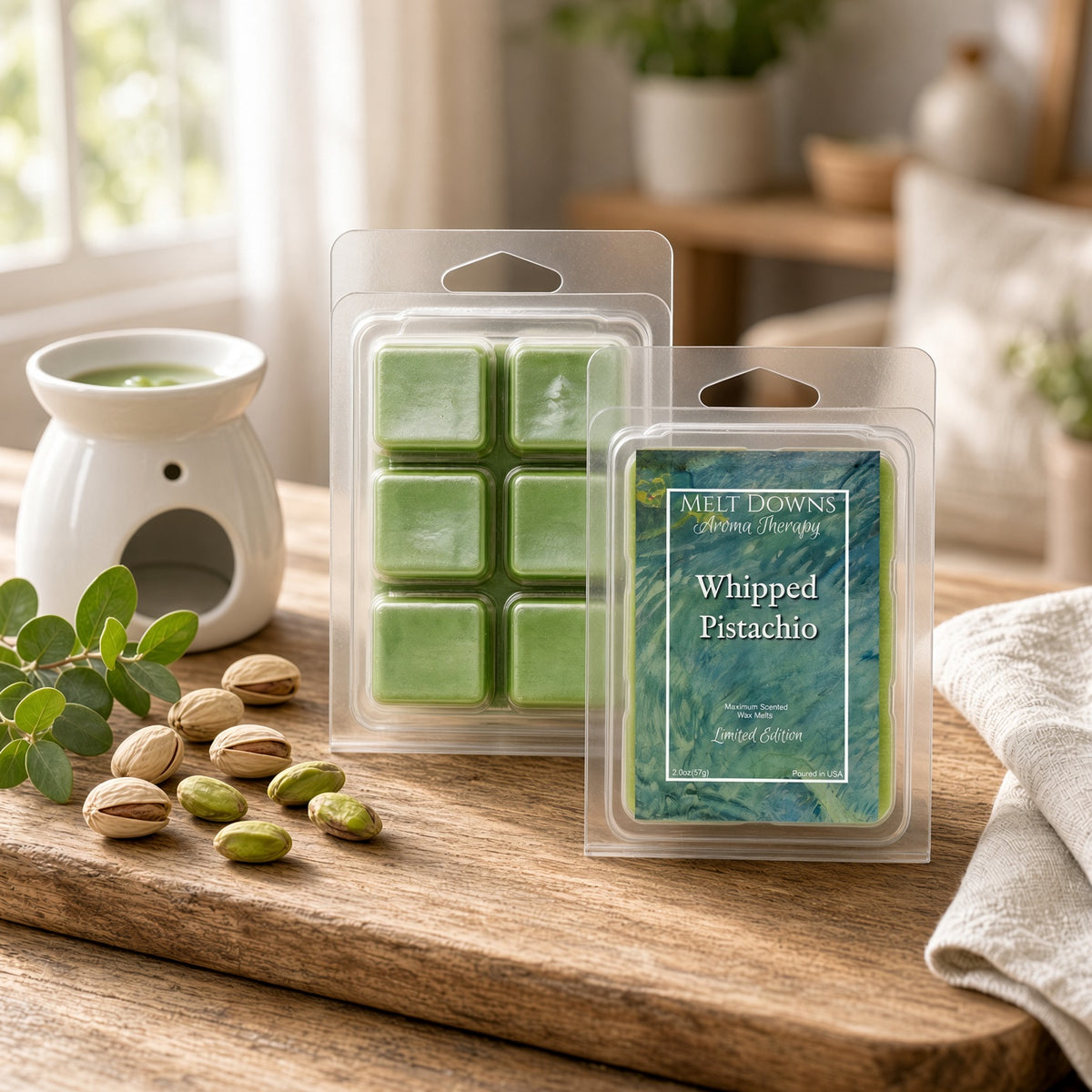 Whipped Pistachio -LIMITED EDITION - Maximum Scented Wax Melt - Pistachio