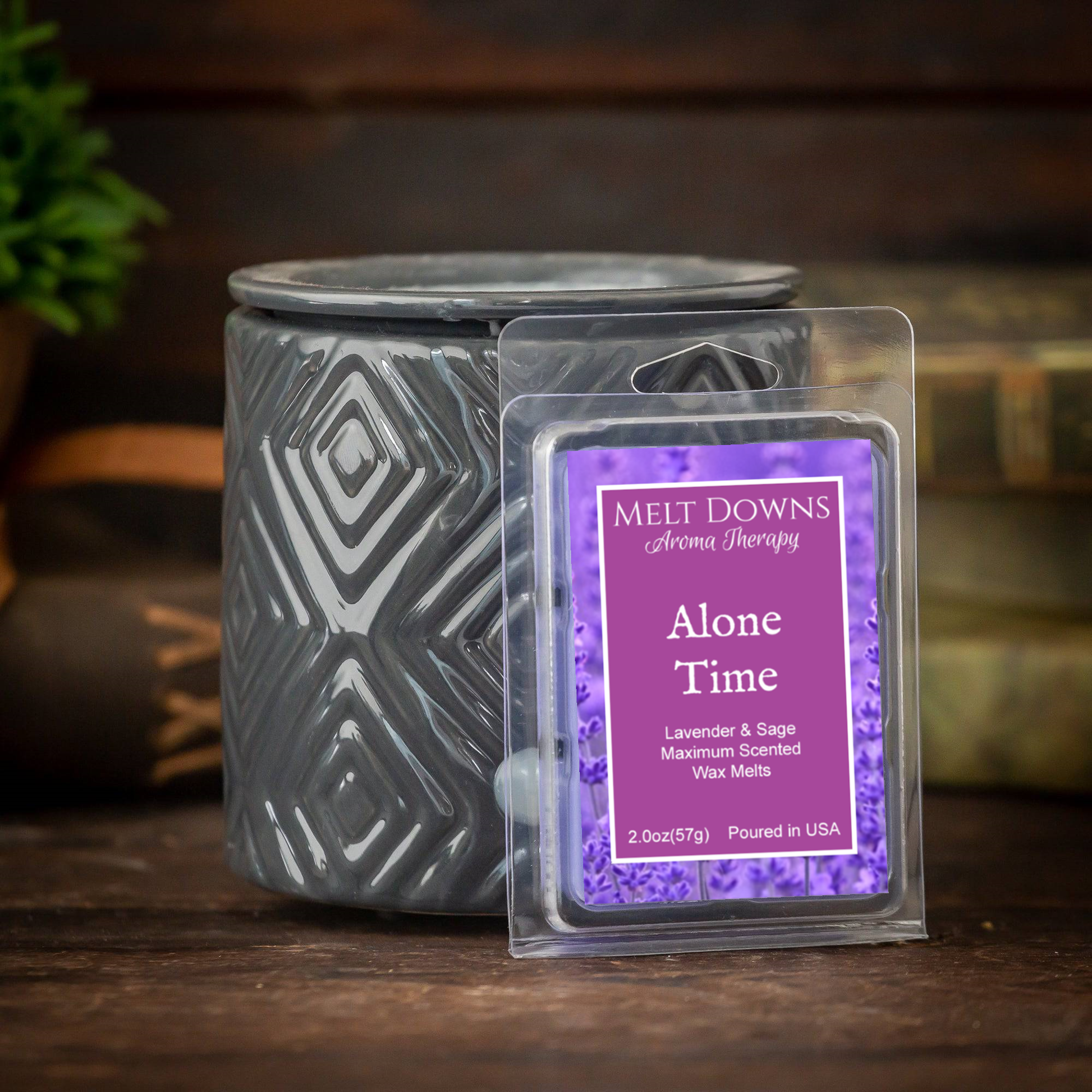 Alone Time - Maximum Scented Wax Melt - Lavender & Sage – Melt Downs Alone Time - Maximum Scented Wax Melt - Lavender & Sage – Melt Downs