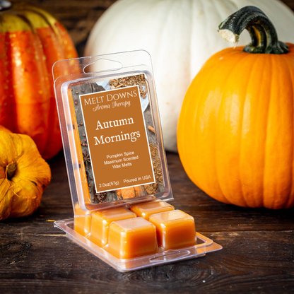 Autumn Mornings - Maximum Scented Wax Melt - Pumpkin Spice