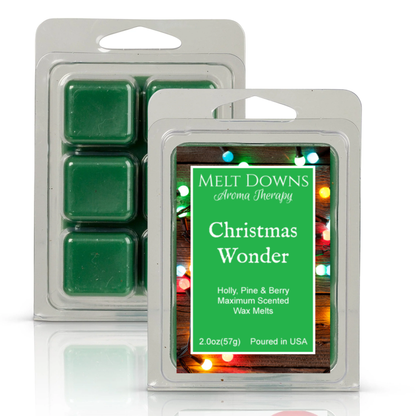 Christmas Wonder - Maximum Scented Wax Melt - Holly, Pine & Berry