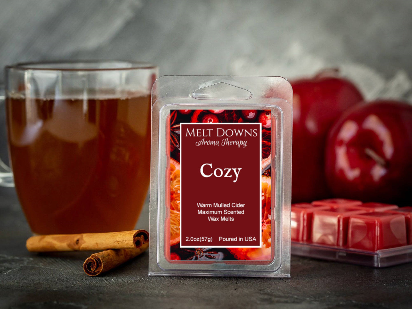 Cozy - Maximum Scented Wax Melt - Warm Mulled Cider