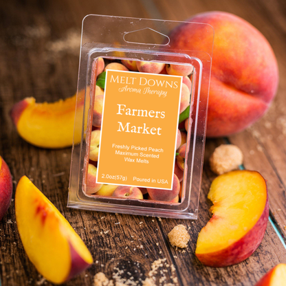 Farmers Market - Maximum Scented Wax Melt - Freshly Picked Peach