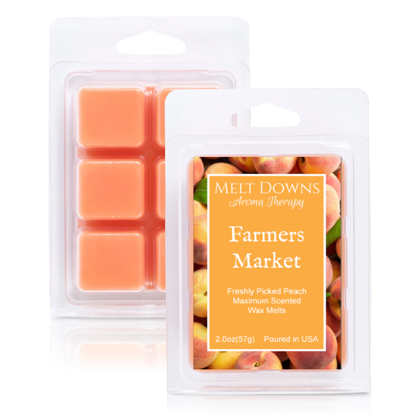 Farmers Market - Maximum Scented Wax Melt - Freshly Picked Peach