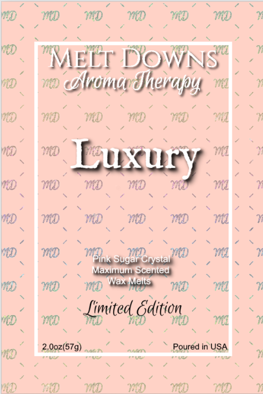 Luxury - Maximum Scented Wax Melt - Pink Sugar Crystals - Limited Edition