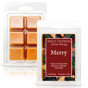Merry - Maximum Scented Wax Melt - Clove & Orange Peel