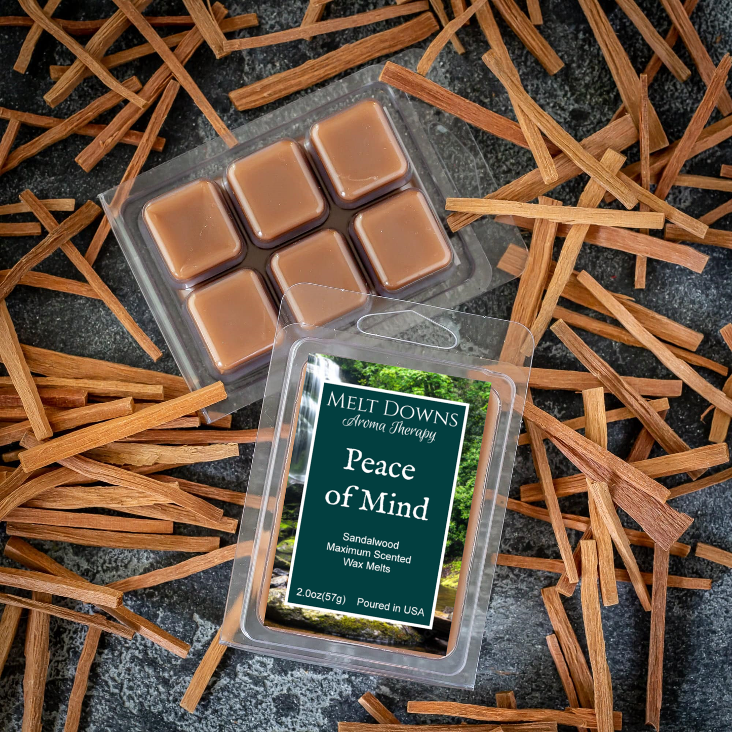 Peace of Mind - Maximum Scented Wax Melt - Sandalwood