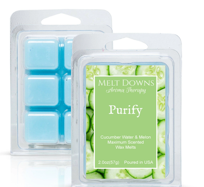 Purify - Maximum Scented Wax Melt - Cucumber Water & Melon