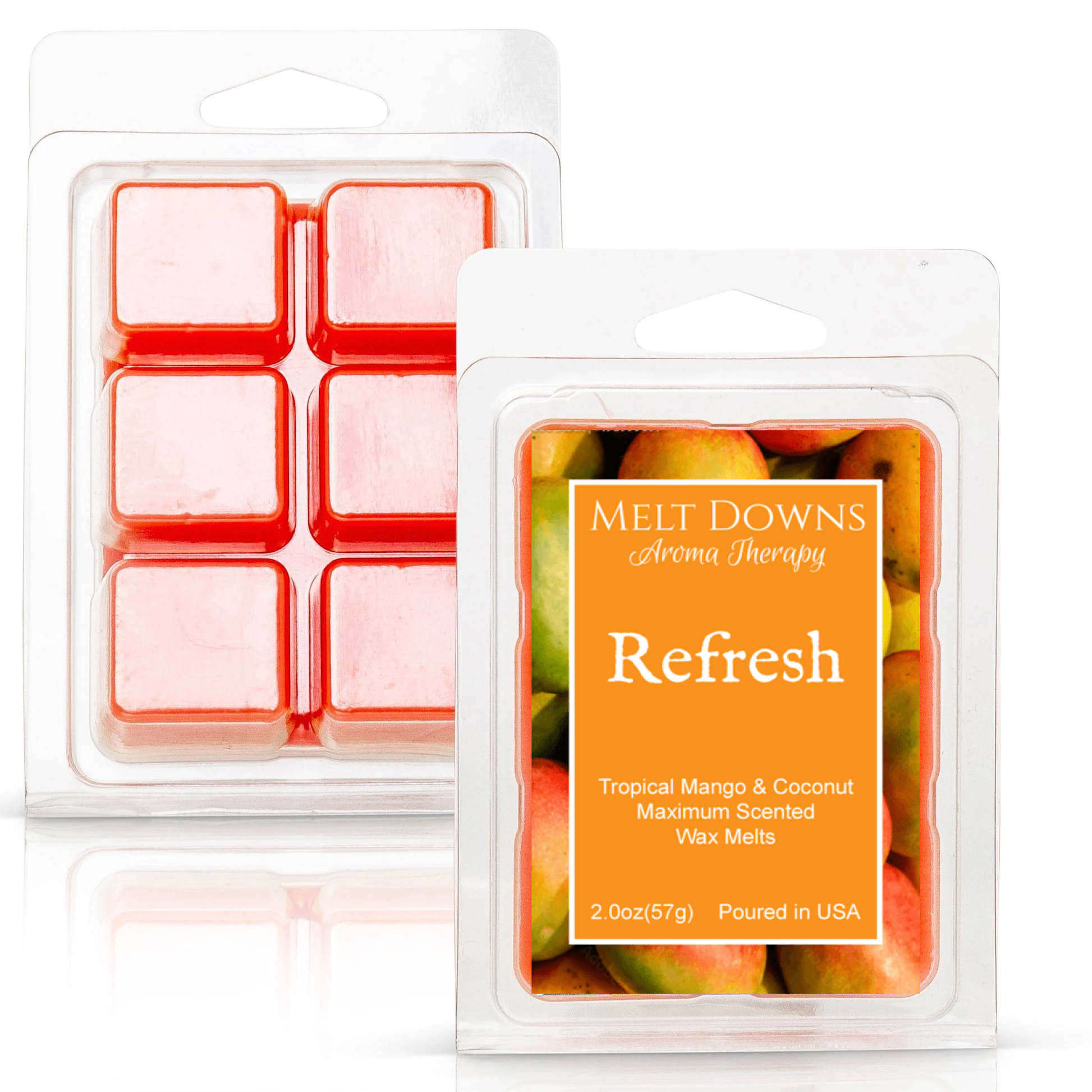 Refresh - Maximum Scented Wax Melt - Tropical Mango & Coconut