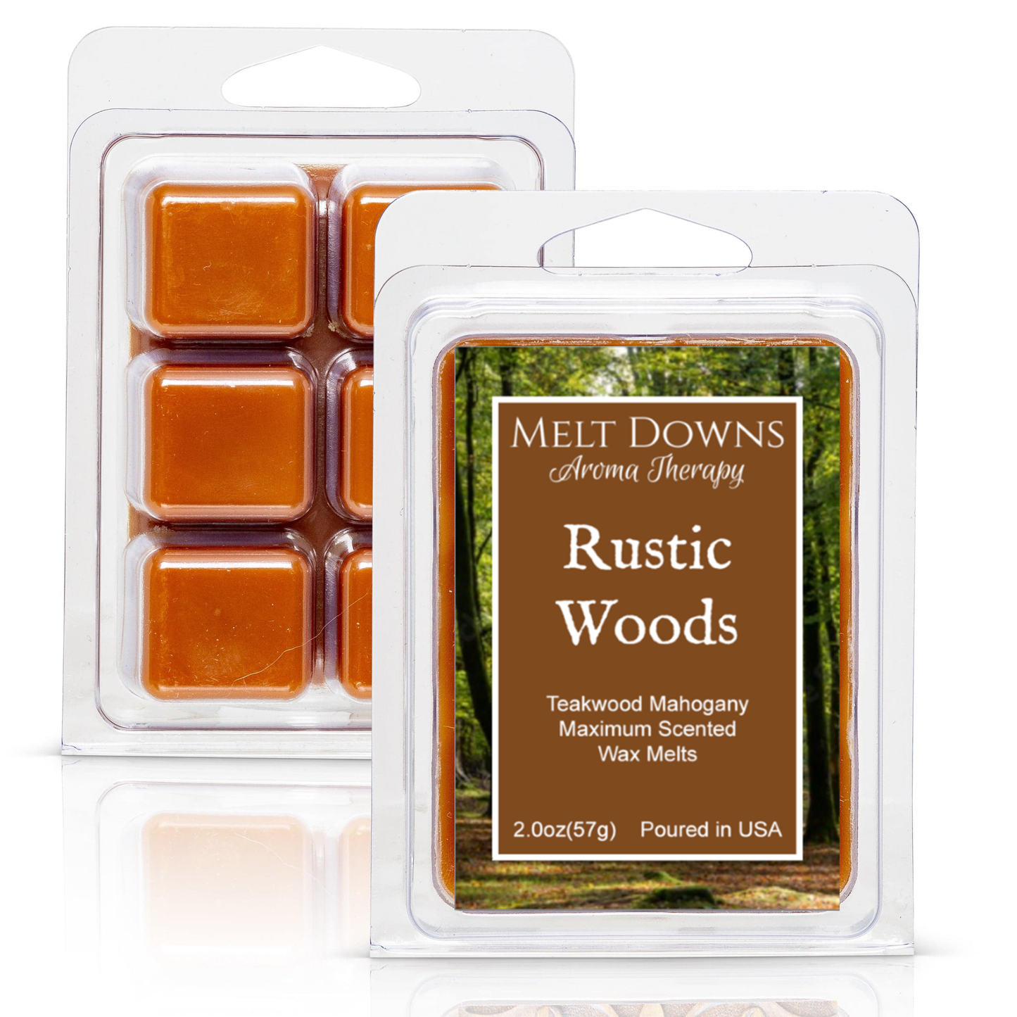 Rustic Woods - Maximum Scented Wax Melt - Teakwood Mahogany