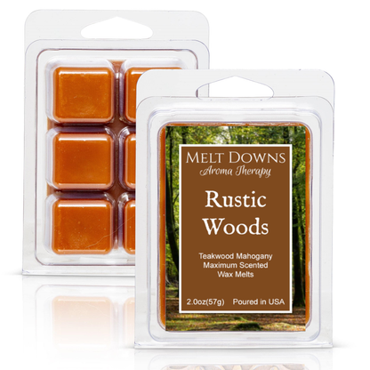 Rustic Woods - Maximum Scented Wax Melt - Teakwood Mahogany