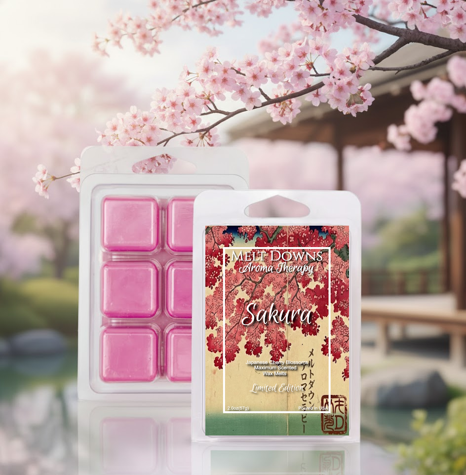 Sakura - Maximum Scented Wax Melt - Japanese Cherry Blossoms - February Limited Edition