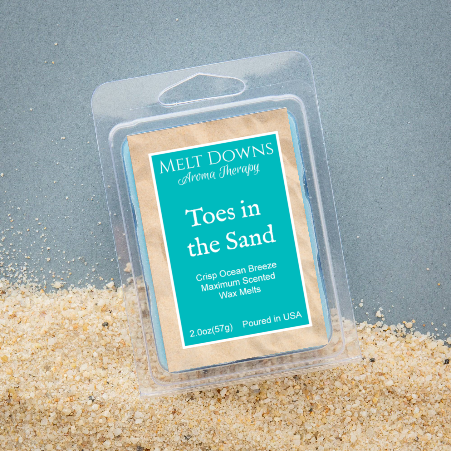 Toes in the Sand - Maximum Scented Wax Melt - Crisp Ocean Breeze